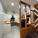Modular kitchen with wooden work